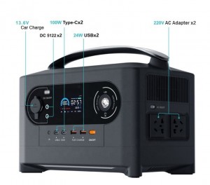 Portable Power Station Generator Camping with Solar Panel